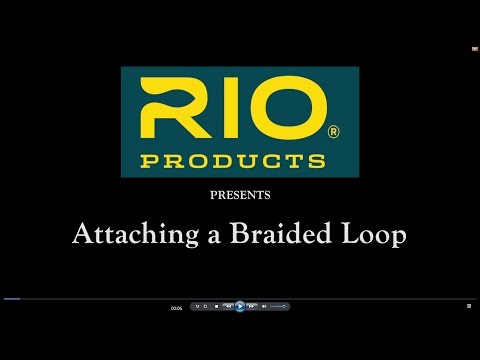 Rio Braided Loops geflochtene Schlaufe Orange