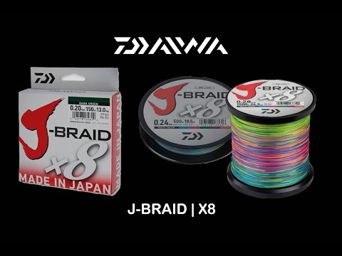 Daiwa J-Braid X8 150 m chartreuse 8 - Fach geflochtene Schnur