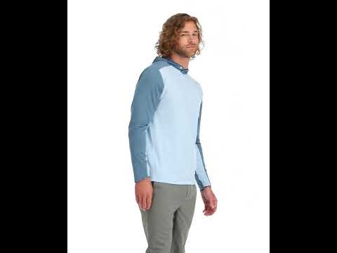 Simms BugStopper Hoody UPF50 UV- & Insektenschutz Steel Blue Heather