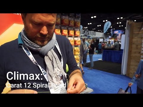 Climax Carat 12 Spiral Braid fluogelb 135 m 12 - Fach geflochten
