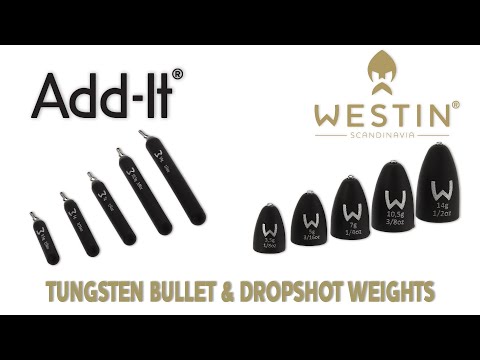 Westin Add-It Tungsten Bullet Weights matte black