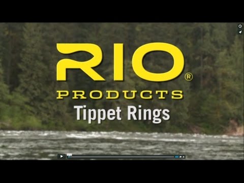 Rio Tippet Ringe mit Einfädelhilfe (Vorfachringe bzw. Pitzenbauerringe)