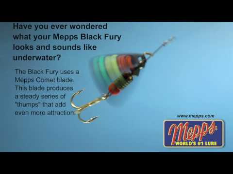 Mepps Black Fury Spinner silber/rot